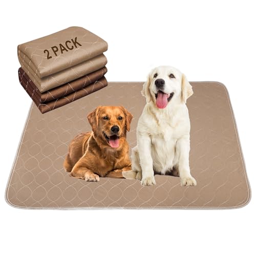 Paw Legend Washable Reusable Dog Pee Pads Super Absorbent (2 Pack) - Washable Reusable Puppy Training Pads | Quality Travel Pee Pads for Dogs | Absorbent and Odor Controlling