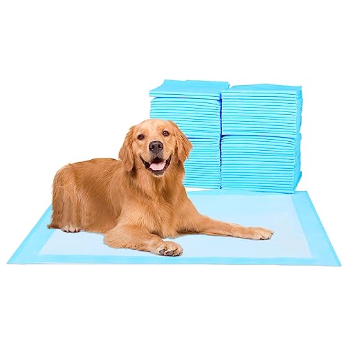 FluffyDream Super Absorbent Waterproof Dog and Puppy Pet Training Pad, Housebreaking Pet Pad,Blue (23.6'x35.4'(20PCS))