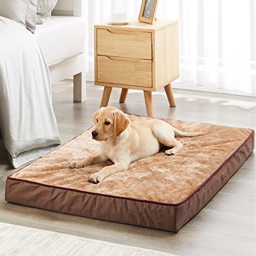 BFPETHOME Large Dog Bed for Large Dogs,Egg Crate Foam Large Dog Mattress,Orthopedic Dog Bed with Removable Washable and Wear Resistant Cover and Nonskid Bottom