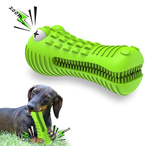 Cutiful Dog Toys for Aggressive Chewers Large Medium Breed, Indestructible Dog Toothbrush Chew Toys, Squeaky Interactive Tough Extremely Durable, Dogs Toys to Keep Them Busy